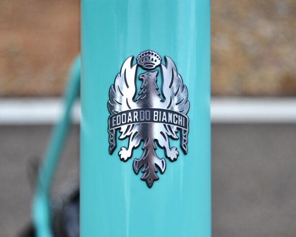 "Bicicleta Bianchi Sprint Disc Carbon Monocoque con cuadro de carbono, grupo Shimano 105 Di2, y ruedas Velomann VR30, diseñada para alto rendimiento y estilo."