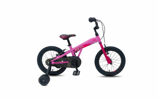 La bicicleta infantil de 16" es perfecta para niños que comienzan a disfrutar del ciclismo de forma segura y divertida. Diseñada con materiales ligeros como el AL6061 y equipada con ruedines incluidos, esta bicicleta facilita el aprendizaje mientras garantiza estabilidad. Con frenos V-Brake de aluminio, es ideal para uso recreativo y exploraciones diarias.