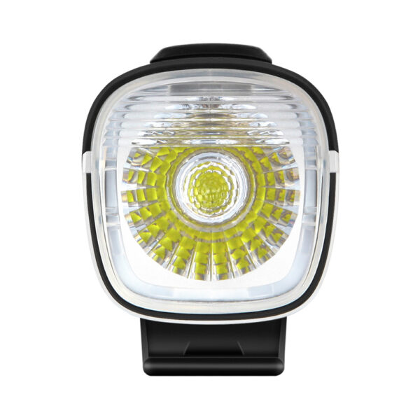 "Luz delantera Allty 200 para bicicleta con 200 lúmenes, modos de brillo y flash, iluminación lateral, batería de 900mAh, carga rápida USB-C y resistencia al agua IPX6."