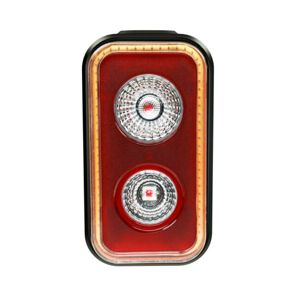 "Luz trasera Magicshine Seemee 300 con 300 lúmenes de potencia, ángulo de visibilidad de 260° y autonomía de hasta 200 horas. Ideal para una seguridad óptima en cualquier ruta."