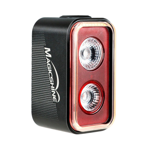 "Luz trasera Magicshine Seemee 300 con 300 lúmenes de potencia, ángulo de visibilidad de 260° y autonomía de hasta 200 horas. Ideal para una seguridad óptima en cualquier ruta."