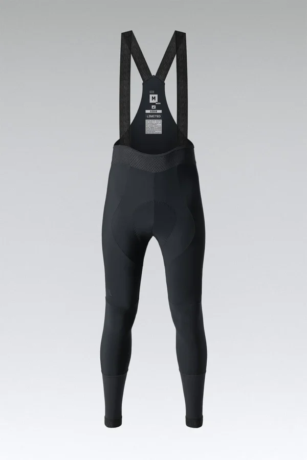 Culotte largo de ciclismo con protección térmica DUAL-SHIELD, badana K7, tirantes transpirables y detalles reflectantes, ideal para entrenamientos en temperaturas de 0-15 ºC. Ofrece aislamiento, transpirabilidad y confort durante rutas largas.