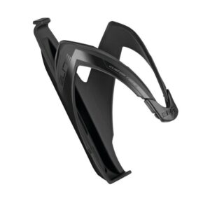 "Portabidón Custom Race Plus de fibra de vidrio lacado, con caucho elastómero ajustable, adecuado para cualquier tipo de cuadro y bidón, ideal para terrenos irregulares y descenso."