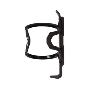 "Portabidón Zéfal Pulse Z2 negro, reversible y compatible con todo tipo de bidones y cuadros de bicicleta."