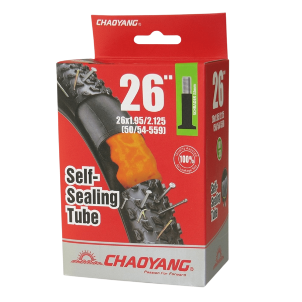 La 🛞 Cámara Antipinchazos Chaoyang 26″ x 1,95/2,125 válvula A/V 33 mm es la opción ideal para mantener tu bicicleta 🚲 en perfectas condiciones. Compatible con neumáticos de 1,95 a 2,125, esta cámara está diseñada para ofrecer una mayor resistencia a los pinchazos 💪. Su válvula A/V de 33 mm facilita un inflado rápido y seguro 🔧. ¡Disfruta de tus rutas con total tranquilidad, sabiendo que tu bicicleta está protegida! 🌟