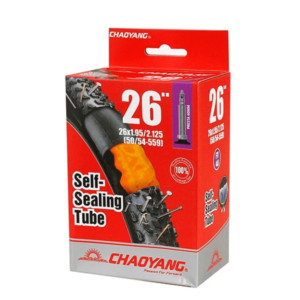 La 🛞 Cámara de Bici Antipinchazos Chaoyang 26″ x 1.95/2.125 válvula F/V 40 mm es la opción perfecta para proteger tu bicicleta 🚲 de los pinchazos. Compatible con neumáticos de 1.95 a 2.125, esta cámara ofrece una gran resistencia 💪. Su válvula F/V de 40 mm garantiza un inflado rápido y preciso 🔧. ¡Mantén tu bici lista para cualquier aventura, disfrutando de un rendimiento seguro y sin preocupaciones! 🌟