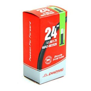 La 🛞 Cámara Chaoyang 24x1.5/1.75 con válvula MOTO es perfecta para tu bicicleta de 24″. Compatible con neumáticos de 1.5 a 1.75, esta cámara está diseñada para ofrecer una gran resistencia y durabilidad 💪. Su válvula MOTO permite un inflado rápido y seguro, ideal para mantener tu bicicleta 🚲 lista para la acción. ¡Disfruta de cada pedalada con la seguridad de un rendimiento óptimo! 🌟