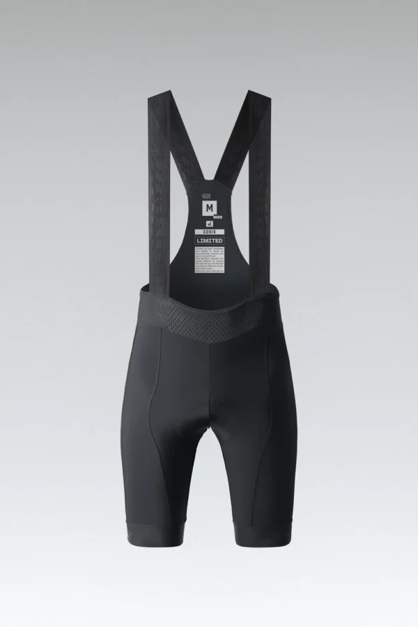 Culotte Gobik Limited 6.0 en color negro, con badana K10 y diseño ajustado, ideal para rutas de larga distancia y alto rendimiento.