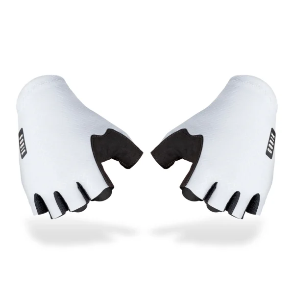 Guantes ligeros y aerodinámicos, con tejido bielástico, inserciones de silicona para mayor agarre y protección contra los rayos UV, ideales para ciclismo en temperaturas cálidas.