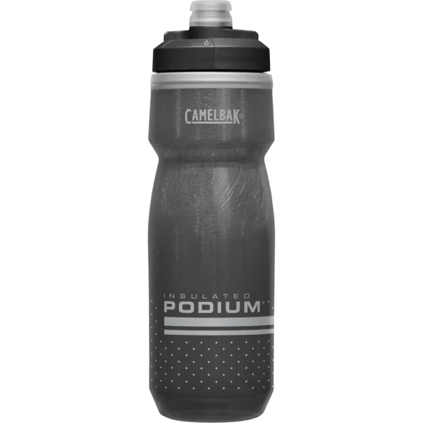 Botella Aislada Podium® Chill, doble pared para mantener el agua fría el doble de tiempo, tapa autosellante, libre de BPA y fácil de limpiar. Ideal para ciclismo.