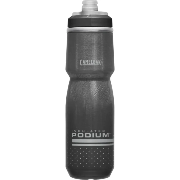 Botella Aislada Podium® Chill, doble pared para mantener el agua fría el doble de tiempo, tapa autosellante, libre de BPA y fácil de limpiar. Ideal para ciclismo.