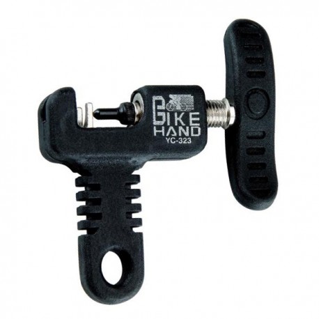 🚴‍♂️ BIKE HAND YC-323 | Herramienta Tronchacadenas 9-10-11v 🔧 🔹 Precisión y resistencia: Diseñada para cadenas de 9, 10 y 11 velocidades. 🔹 Mango ergonómico: 🖐️ Cómodo y antideslizante para un uso fácil y seguro. 🔹 Calidad profesional: Ideal para ciclistas y mecánicos. 💪 ¡Mantén tu bici en perfectas condiciones con esta herramienta esencial! 🛠️