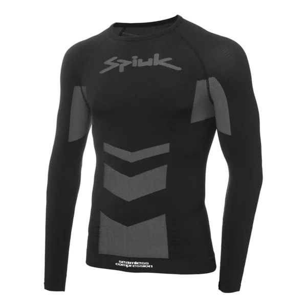 Camiseta interior Spiuk Top Ten manga larga negro