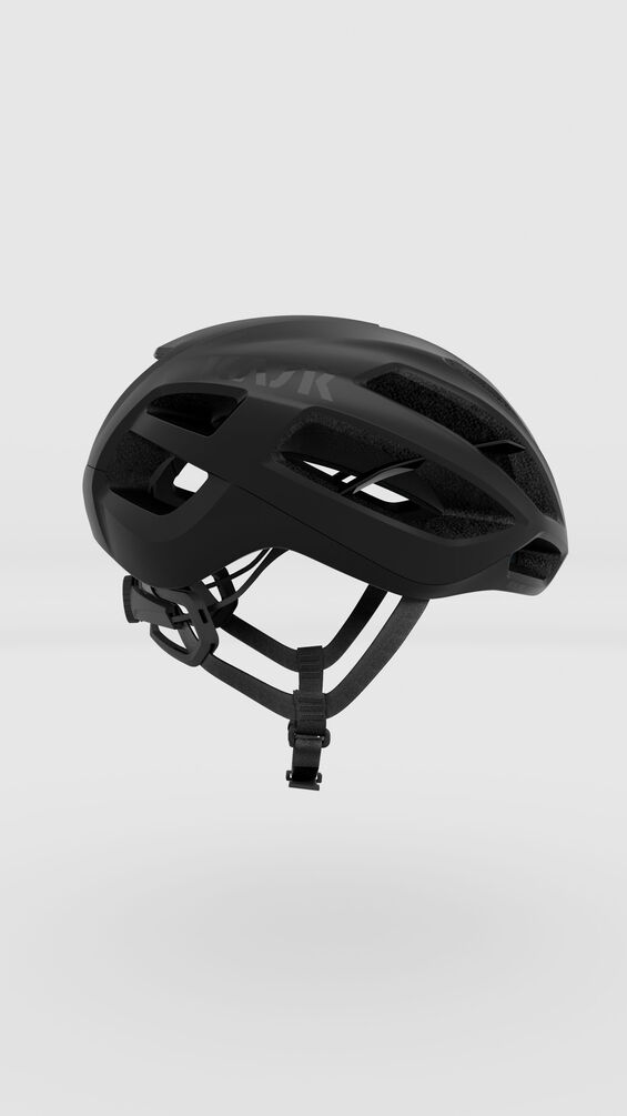 "Casco Kask Protone Icon en color blanco, con diseño aerodinámico, sistema Octo Fit+, ventilación avanzada y tecnología MIT para mayor seguridad."