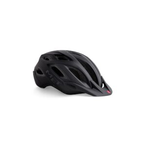 Casco MET Crossover Negro Sombra Mate, talla XL, versátil para ciclismo urbano y de montaña, ventilación optimizada, visera desmontable, diseño ligero y resistente, ajuste ergonómico.