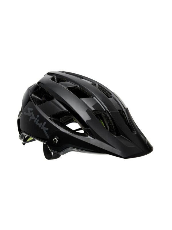 Casco Spiuk Dolmen para MTB, diseño envolvente, ventilación óptima, ajuste trasero preciso, almohadillas lavables, detalles reflectantes, casco resistente y cómodo para ciclismo de montaña.
