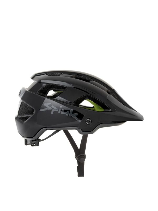 Casco Spiuk Dolmen para MTB, diseño envolvente, ventilación óptima, ajuste trasero preciso, almohadillas lavables, detalles reflectantes, casco resistente y cómodo para ciclismo de montaña.