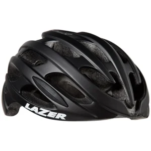 "Casco Lazer Blade en color negro, con diseño aerodinámico, sistema de ajuste Advanced Rollsys® y ventilación avanzada, perfecto para carretera, gravel y XC."