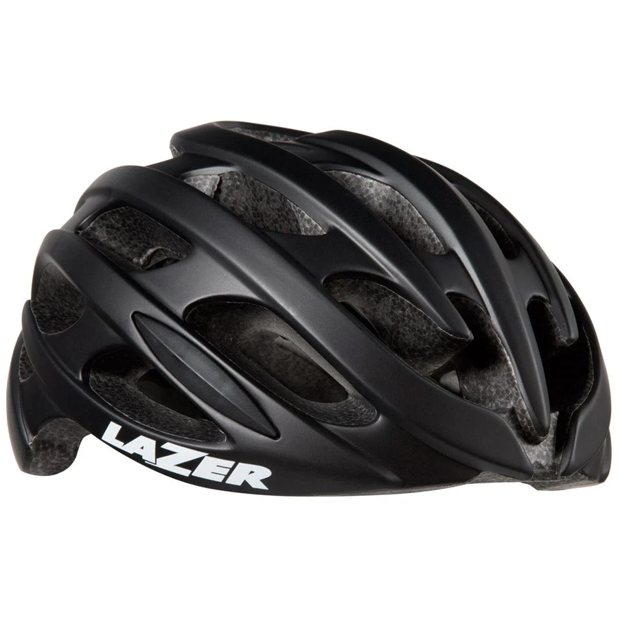 "Casco Lazer Blade en color negro, con diseño aerodinámico, sistema de ajuste Advanced Rollsys® y ventilación avanzada, perfecto para carretera, gravel y XC."