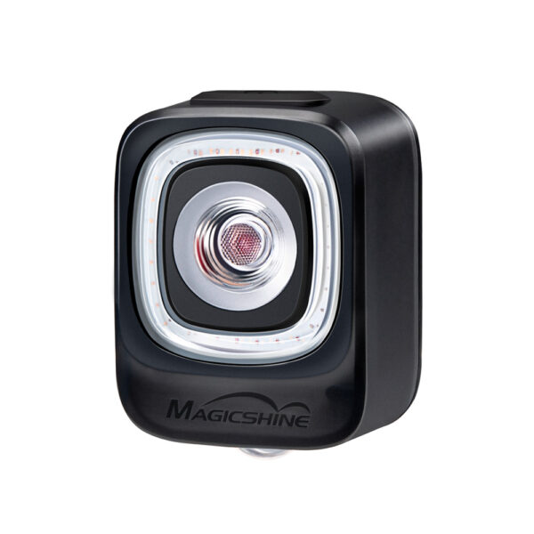 Luz trasera Magicshine Seemee 200 V3.0 para bicicleta, 200 lúmenes, LEDs COB, visibilidad de 260° y 360°, sensor de freno, USB-C, IPX6, autonomía de hasta 132 horas, peso de 40 g.
