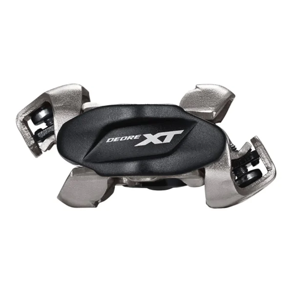 "Pedales Shimano XT M8100 XC SPD para ciclismo de montaña, diseño ligero y resistente, compatibles con SPD, ideales para cross-country, con excelente evacuación de barro."