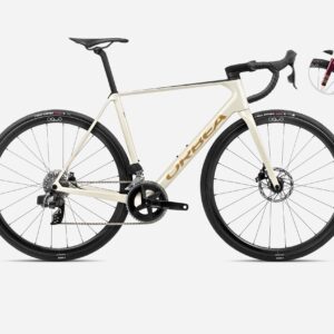 Bicicleta Orbea Orca Carbon OMR 2024 con SRAM Rival eTap AXS, frenos de disco, ruedas Oquo RP35PRO y cubiertas Vittoria Corsa N.Ext G2.0.