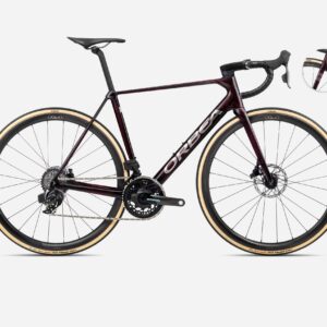 Bicicleta de carretera Orbea Orca Carbon OMX 2024 con SRAM Force AXS Power Meter, frenos hidráulicos, transmisión eTap AXS y ruedas Oquo RP35LTD.