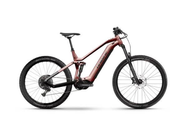 Imagen de la Bicicleta Eléctrica Haibike AllTrail 7, un modelo de MTB con motor Yamaha PW-S2, suspensión RockShox Psylo Gold RC de 140 mm y ruedas de 29 pulgadas delante y 27.5 pulgadas detrás.