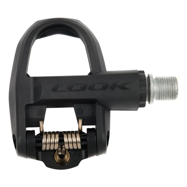 Pedales Look Kéo Classic 3 negros, con cuerpo de composite, eje de Chromoly, ajuste de tensión y superficie de contacto de 400 mm², ideales para ciclismo de carretera.