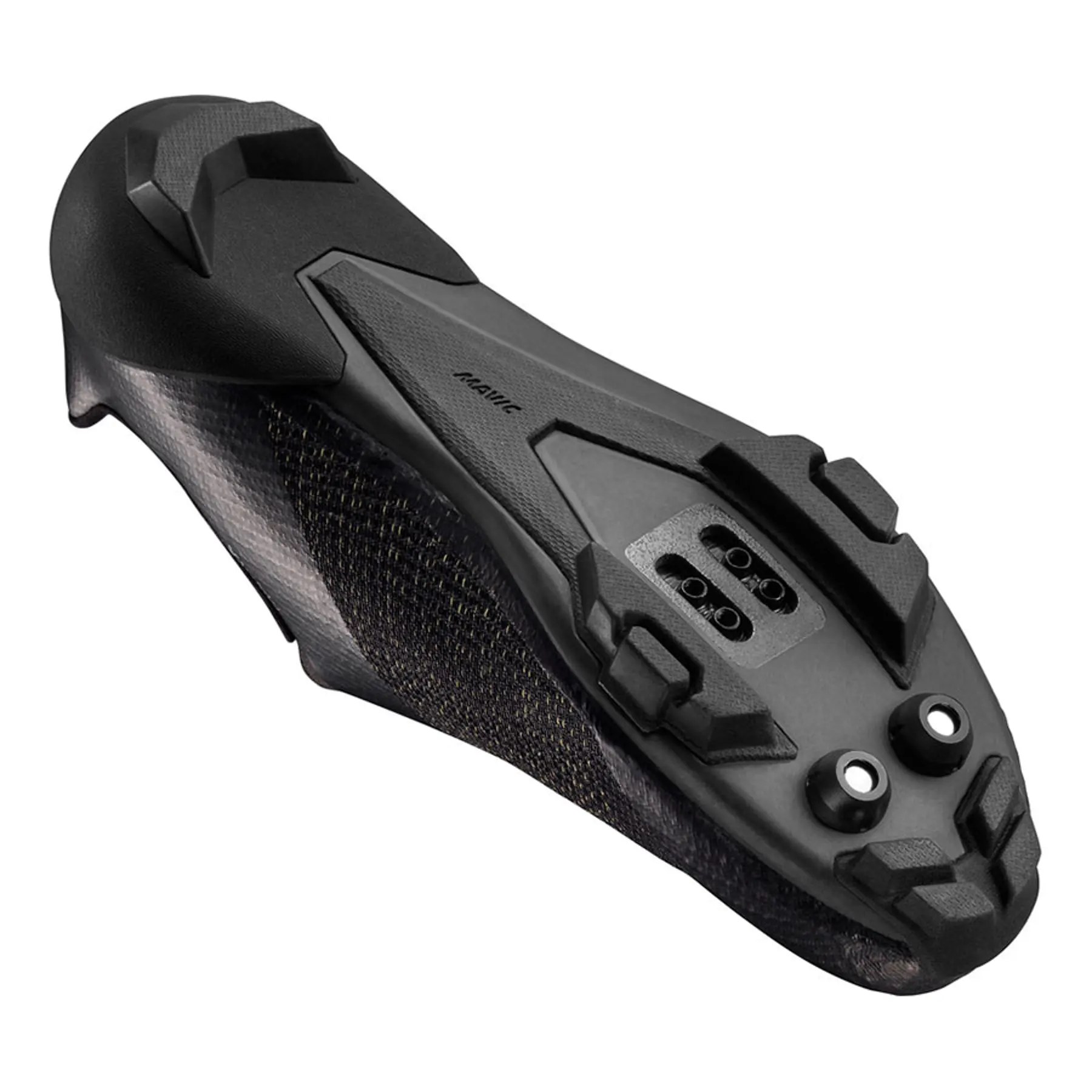 Zapatillas Mavic Ultimate XC negras para ciclismo, con tecnología Matryx, suela de carbono y sistema BOA L6, ideales para XC, ciclocross y gravel.