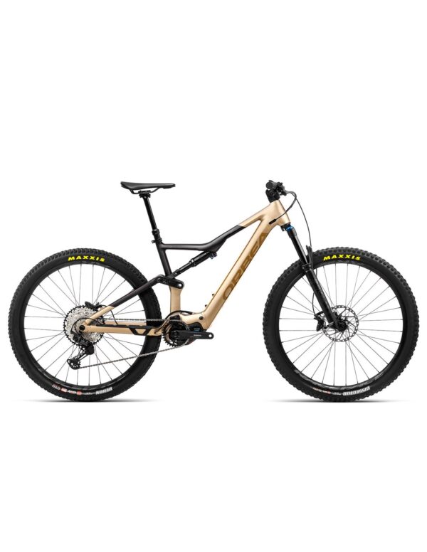 Orbea Rise Hydro 2024, e-bike con suspensión Fox de 140mm, motor Shimano EP6, batería de 540Wh (Range Extender opcional), transmisión Shimano XT M8100 y ruedas Race Face AR 30c, diseñada para trail y terrenos técnicos.