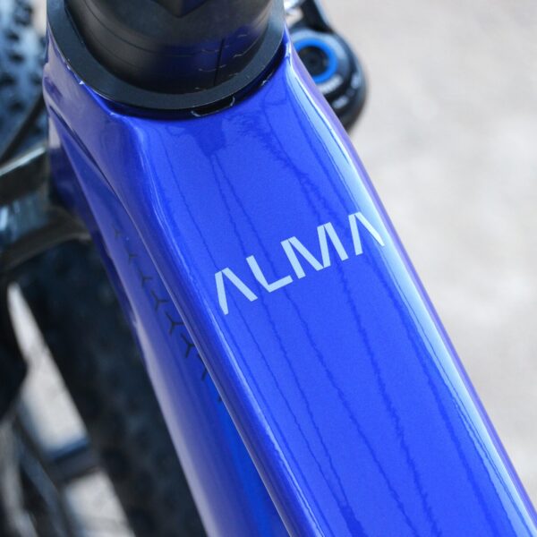 "Bicicleta de montaña Orbea Alma M30, con cuadro de carbono, grupo Shimano SLX y ruedas de 29”, diseñada para alto rendimiento y competiciones en MTB."