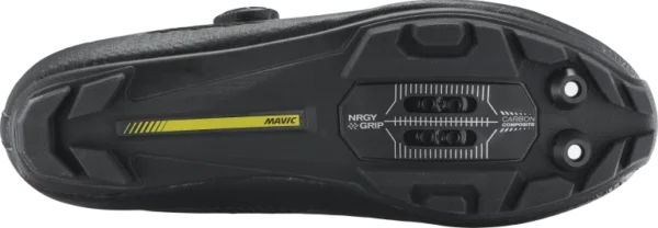 "Zapatillas Mavic Crossmax SL II con suela Energy Grip Terra y taqueado Contagrip® para máxima tracción en MTB."