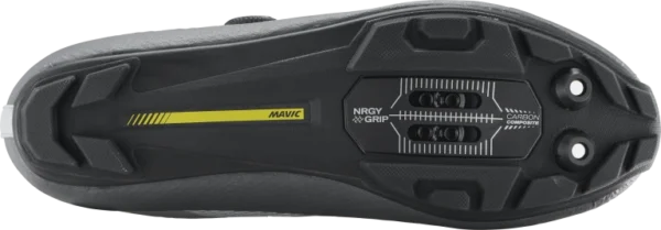 "Zapatillas Mavic Crossmax SL II con suela Energy Grip Terra y taqueado Contagrip® para máxima tracción en MTB."