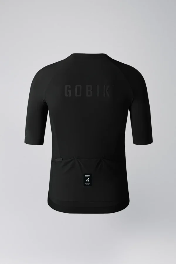 "Maillot Manga Corta Gobik CX Solid en color [color específico], diseñado para ciclismo de alto rendimiento. Ajuste perfecto, tejido EVOFLEX ultraligero y transpirable, ideal para temperaturas cálidas."
