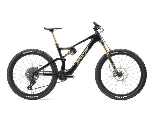 “Cuadro Amflow PL Carbon Pro 800 Wh negro cósmico de bicicleta eléctrica de montaña e-MTB Enduro”