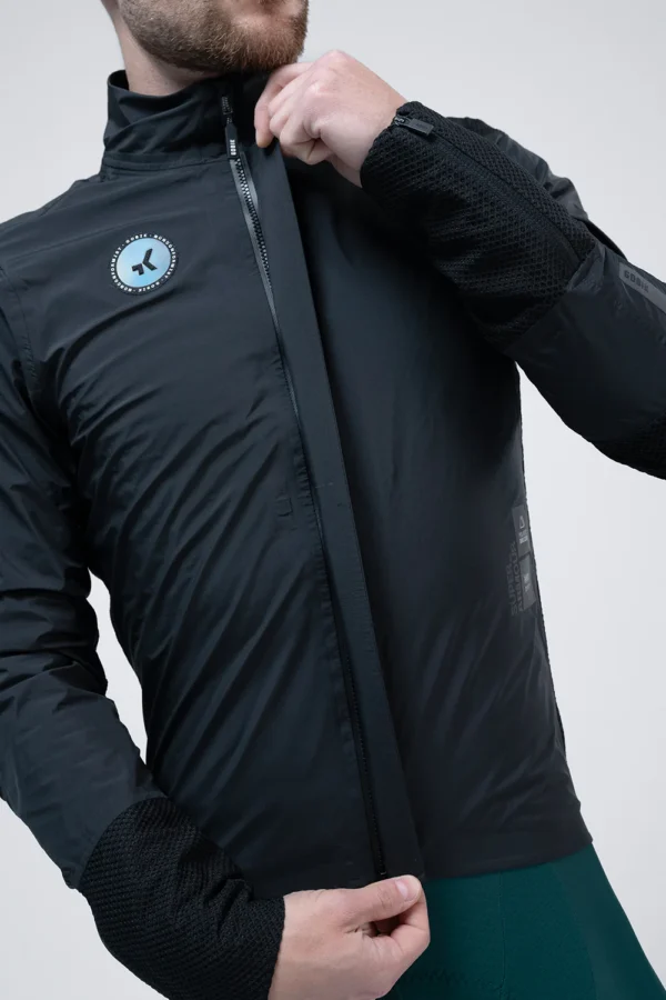 Chaqueta térmica unisex Gobik Superarmour Royal Black impermeable y cortaviento para ciclismo de invierno con aislamiento Polartec Alpha