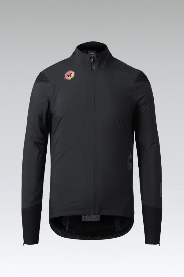 Chaqueta térmica unisex Gobik Superarmour Royal Black impermeable y cortaviento para ciclismo de invierno con aislamiento Polartec Alpha