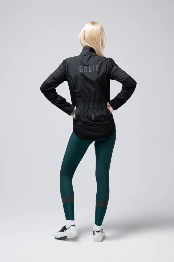 Chaqueta térmica unisex Gobik Superarmour Royal Black impermeable y cortaviento para ciclismo de invierno con aislamiento Polartec Alpha