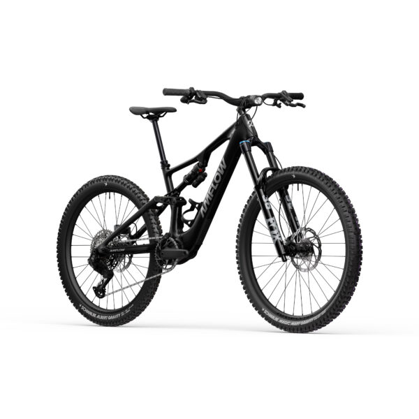 Bicicleta eléctrica Amflow PX Carbon 700 Wh enduro con motor Avinox M2S 150 Nm y suspensiones FOX