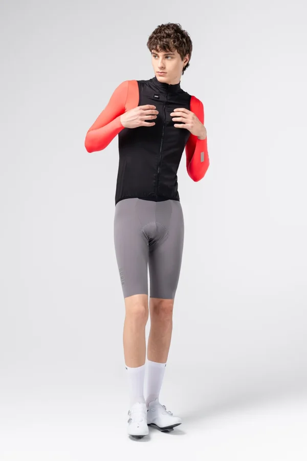 Chaleco cortaviento Gobik Prime hombre Ink Black ultraligero para ciclismo