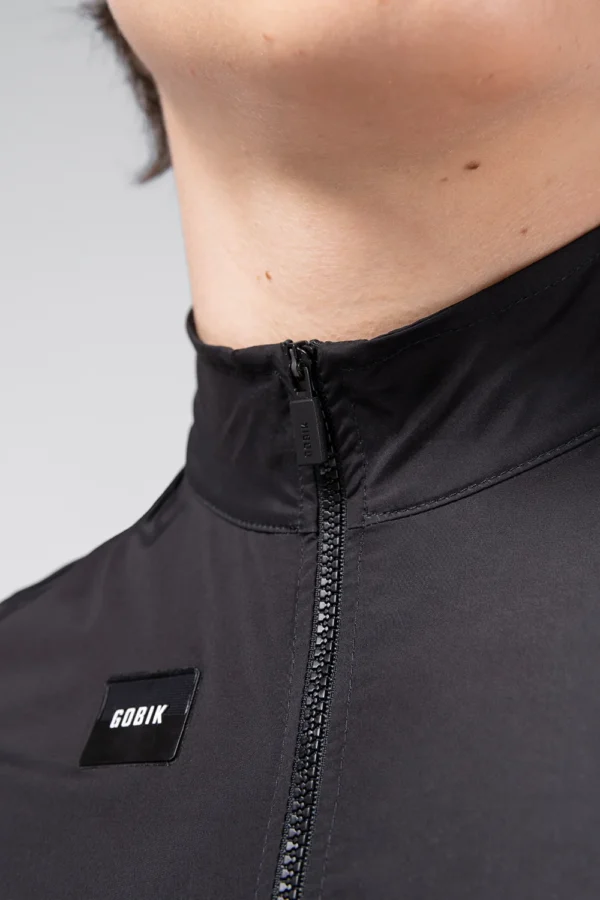 Chaleco cortaviento Gobik Prime hombre Ink Black ultraligero para ciclismo