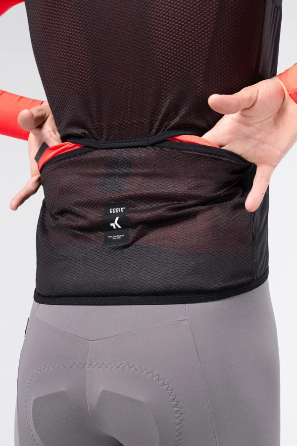 Chaleco cortaviento Gobik Prime hombre Ink Black ultraligero para ciclismo